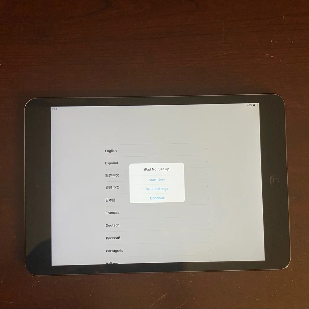 Factory Reset, Pre-Owned Apple iPad Mini 2 Tablet WiFi 32GB Space Grey ME277LL/A
